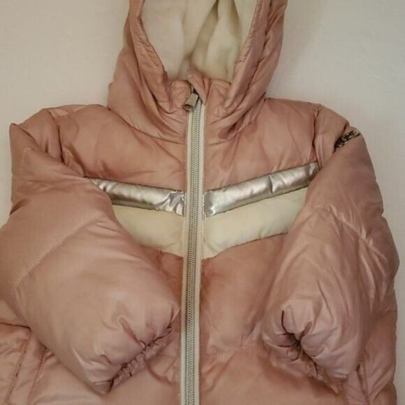 Michael Kors Puffer WINTER Jacket Coat Pink Hooded TODDLER GIRLS Kids 12 Month - Picture 7 of 16